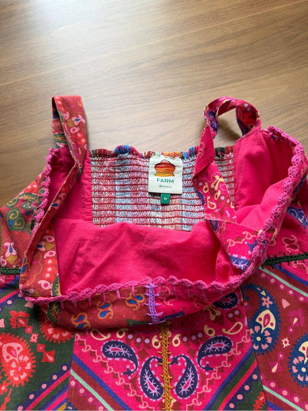 FARM Rio Pink Multi Paisley Mini Dress - Picture 3 of 6